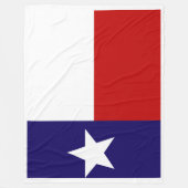 Texas State Vlag Print Patriottische Fleece Deken (Voorkant)
