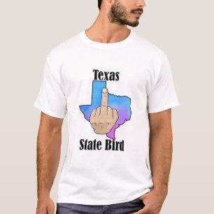 Texas state vogel T-shirt middelvinger kleur