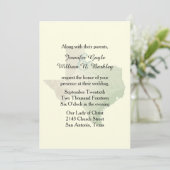 Texas State Wedding Invitation 2 Kaart (Staand voorkant)