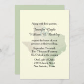 Texas State Wedding Invitation 2 Kaart (Voorkant / Achterkant)
