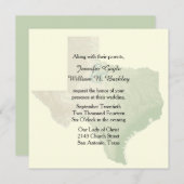 Texas State Wedding Invitation Kaart (Voorkant / Achterkant)