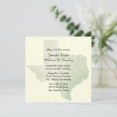 Texas State Wedding Invitation Kaart (Staand voorkant)