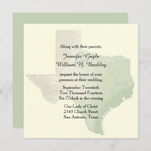 Texas State Wedding Invitation Kaart