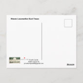 Texas Steam Locomotive Postcard Briefkaart (Achterkant)