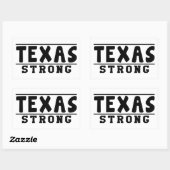 Texas Sterke Design Rechthoekige Sticker (Vel)