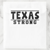 Texas Sterke Design Rechthoekige Sticker (Tas)