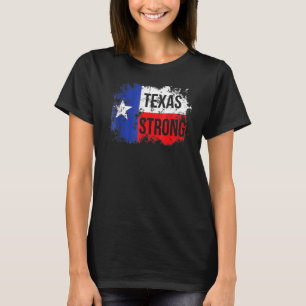 Texas sterke steun voor Texas noodlijdende vlag T-shirt