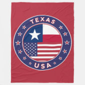 Texas sticker, telefooncel, canvas tas fleece deken (Voorkant)