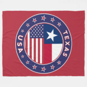 Texas sticker, telefooncel, canvas tas fleece deken (Voorkant (Horizontaal))