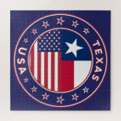 Texas sticker, telefooncel, canvas tas legpuzzel (Horizontaal)