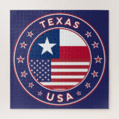 Texas sticker, telefooncel, canvas tas legpuzzel (Verticaal)
