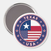 Texas sticker, telefooncel, canvas tas magneet (Voorkant / Achterkant)