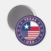 Texas sticker, telefooncel, canvas tas magneet (Voorkant / Achterkant)