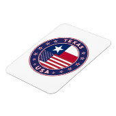 Texas sticker, telefooncel, canvas tas magneet (Linkerzijde)