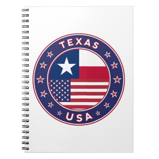Texas sticker, telefooncel, canvas tas notitieboek (Voorkant)