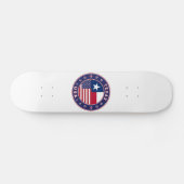 Texas sticker, telefooncel, canvas tas persoonlijk skateboard (Horizontaal)