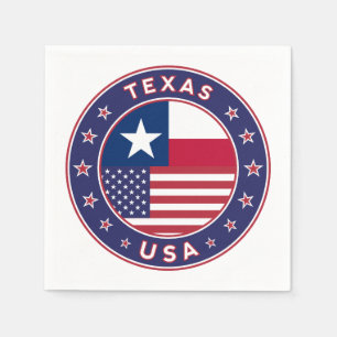 Texas sticker, telefooncel, canvas tas servet