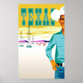 Texas. stijlreisposter poster (Voorkant)