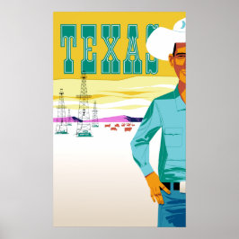 Texas. stijlreisposter poster