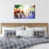 Texas Stockyards Canvas Afdruk (Insitu (Slaapkamer))