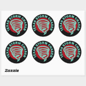 Texas Storm Chaser Ronde Sticker (Vel)