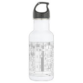 Texas Stratigraphic Chart Water Bottle Waterfles (Voorkant)