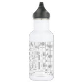 Texas Stratigraphic Chart Water Bottle Waterfles (Rechts)