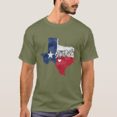 Texas Strong Fondsenwervende T-Shirt (Donker) (Voorkant)