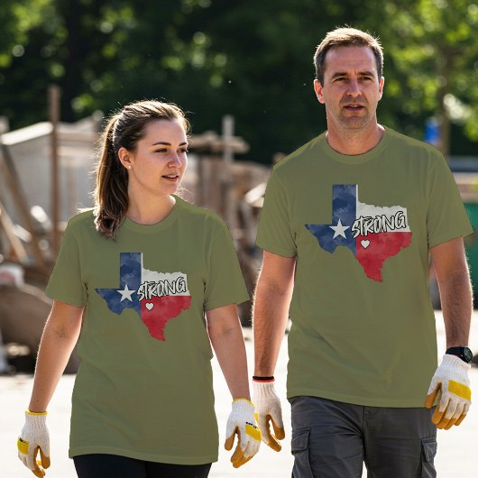 Texas Strong Fondsenwervende T-Shirt (Donker)