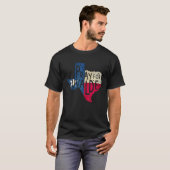 Texas Strong Pray For Texas Flag Map T-shirt (Voorkant volledig)