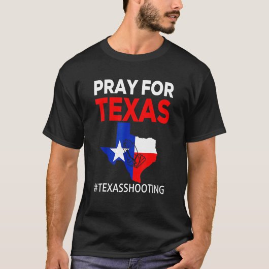 Texas Strong Pray for Texas Students Kinder T-shirt (Voorkant)