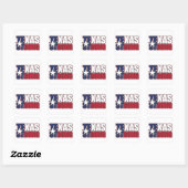Texas-Strong Vierkante Sticker (Vel)