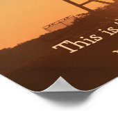 Texas Sunrise w/ Verse vanaf Psalm 118:24 Poster (Hoek)