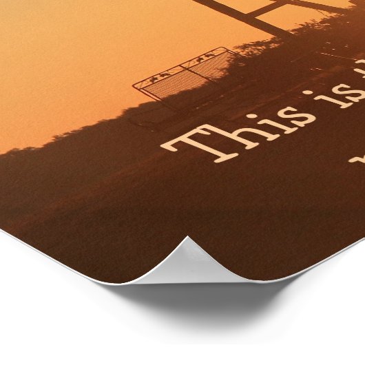 Texas Sunrise w/ Verse vanaf Psalm 118:24 Poster (Hoek)