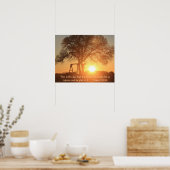 Texas Sunrise w/ Verse vanaf Psalm 118:24 Poster (Keuken)