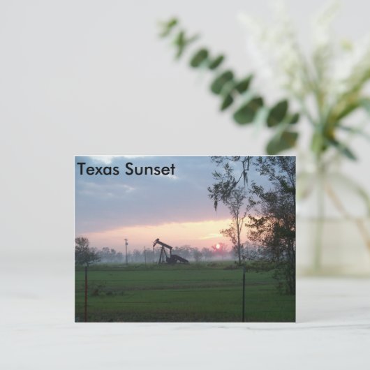 Texas Sunset Briefkaart (Staand voorkant)