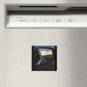 Texas sunset in mijn achteruitkijkspiegel magneet (Insitu (Vaatwasser))