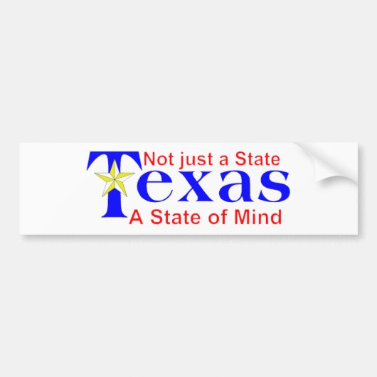 Texas T-shirt en mokken Bumpersticker (Voorkant)