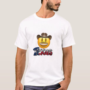 Texas t shirt white emoji cowboy