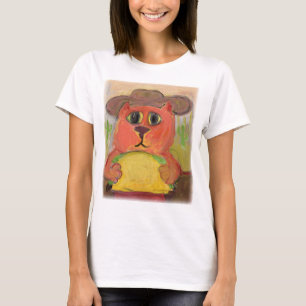 Texas Taco Cat Folk Art T-shirt
