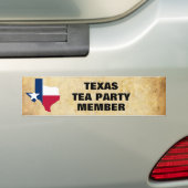 TEXAS TEA PARTY BUMPERSTICKER (Op auto)