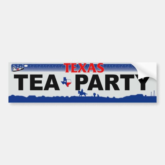 Texas Tea Party Bumpersticker (Voorkant)
