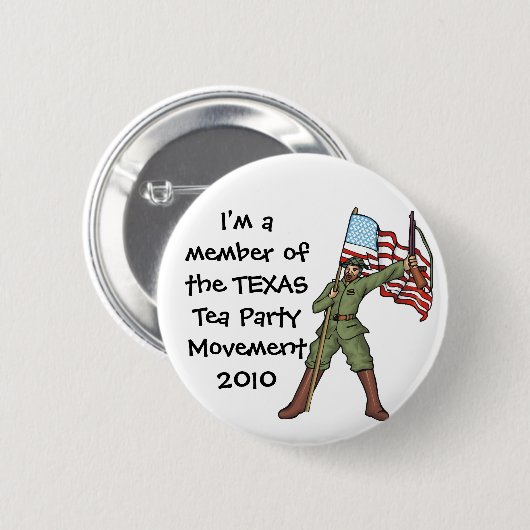 TEXAS TEA PARTY BUTTON (Voorkant /achterkant)