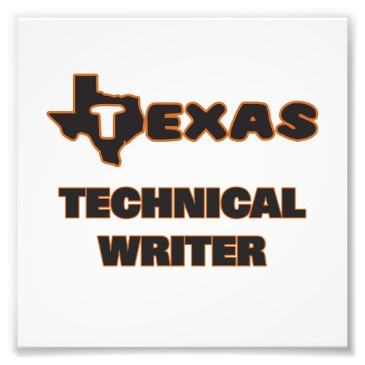Texas Technical Writer Foto Afdruk (Voorkant)