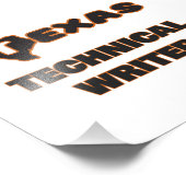 Texas Technical Writer Foto Afdruk (Hoek)