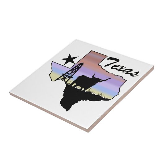 Texas Tegeltje (Zijkant)