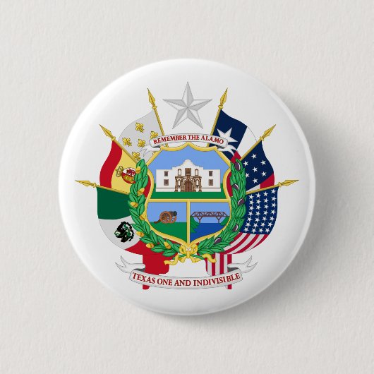 Texas-teken Ronde Button 5,7 Cm (Voorkant)