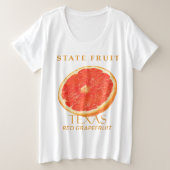 Texas Territory Fruit De Grapefruit Grote Maat T-shirt (Design voorkant)