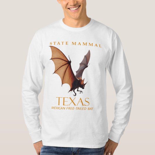 Texas Territory Mexicaanse vrijstaartvleermuis T-shirt (Voorkant)