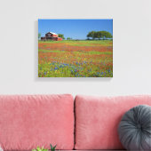 Texas, Texas Hill Country, Texas Penseel Canvas Afdruk (Insitu (Woonkamer))